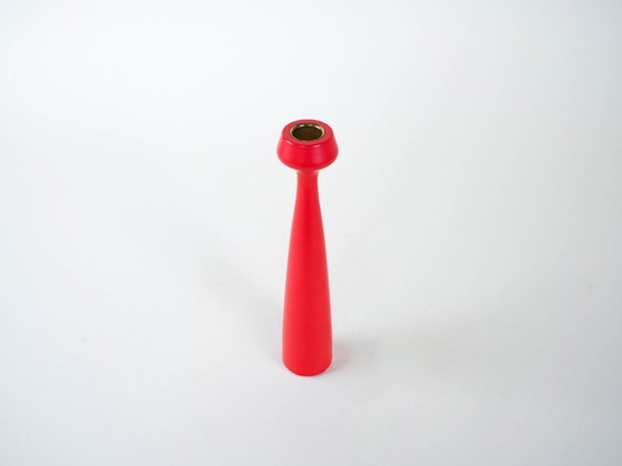 Image 1 of Red candlestick, Danish design, 1990s, designer: Anders Norgaard