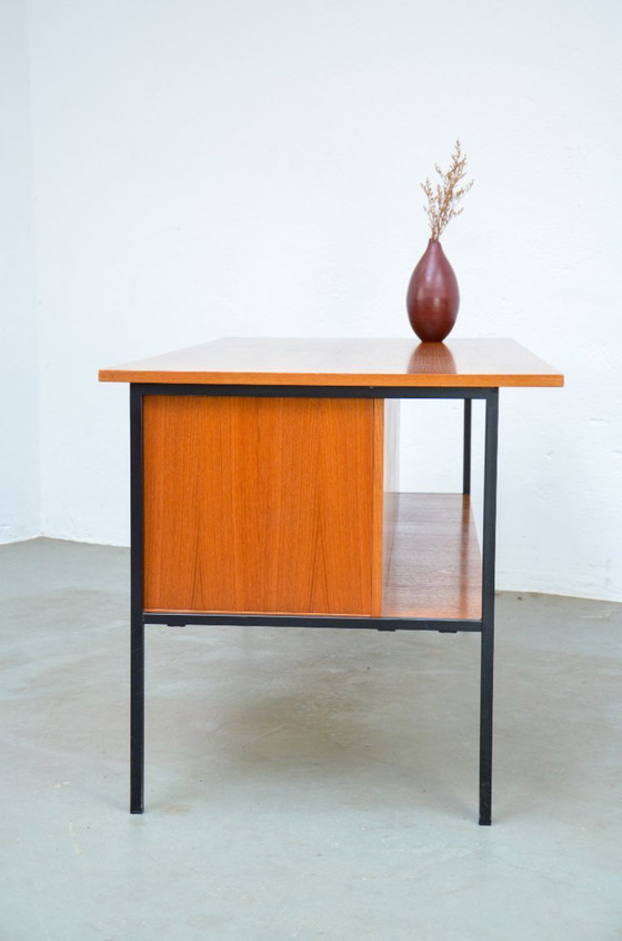 Image 1 of Scrivania vintage REGO di Günter Renkel, ufficio in teak di metà secolo, anni '70.