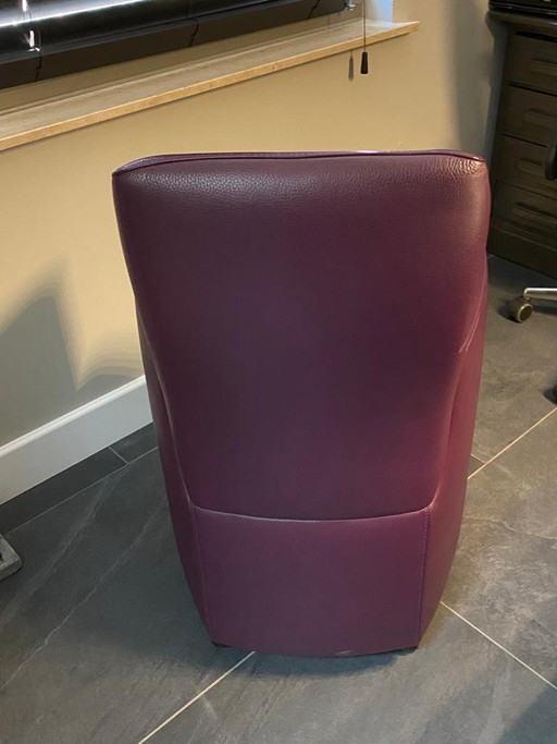 4x Leolux Fauteuils/Eetkamerstoelen. – Leather (photo 2 of 5)