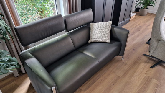 Image 1 of Leolux Goncharov 2-Sitzer-Sofa mit Hocker