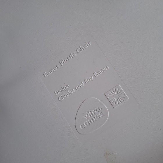 Image 1 of Sedia Vitra Eames bianca DSR cromata