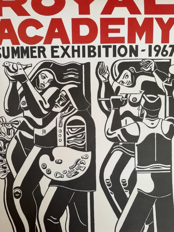 Image 1 of William Roberts (1895-1980), Ra Summer Exhibition (1967), Royal Academy Poster, Reprint Uk