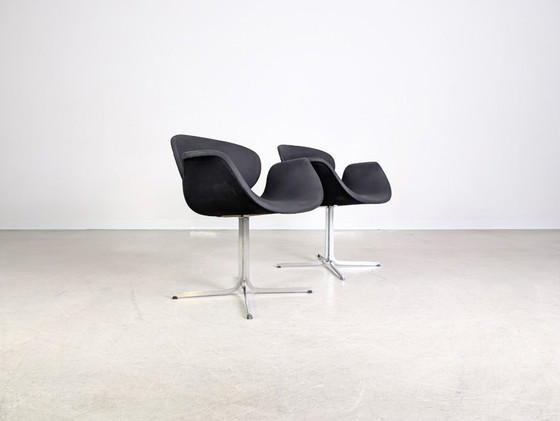 Image 1 of Conjunto de 2 sillones tulipán Artifort Pierre Paulin 1970 negro