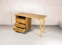 Cees Braakman Mid-Century Dutch Design EE02 Oak Desk for Pastoe. The Netherlands, 1950s.