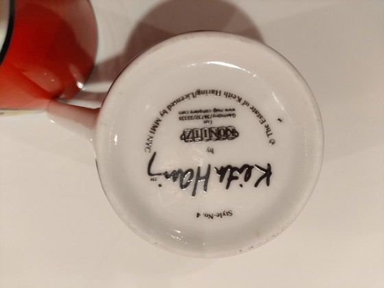 Image 1 of Keith Haring espresso kopjes Könitz porselein