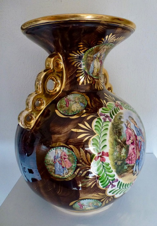 Zéér Grote Fragonard Vaas, In Uitstekende Staat. – vazen, Ceramic (photo 2 of 13)