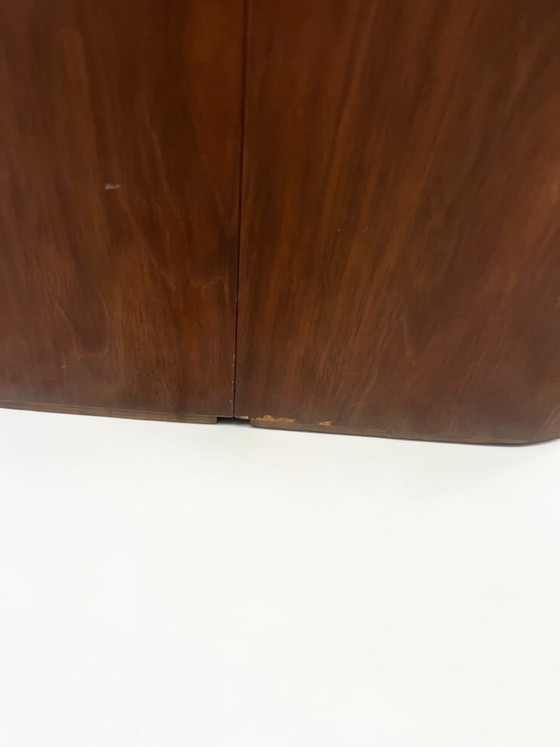 Image 1 of Mid Century Esstisch Nussbaum ausziehbar 140–260 cm | Vintage Design Tisch massiv Holz Alma Deutschland
