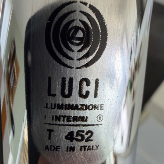 Image 1 of Luci Italia T452 Space Age chrome design 1970s collector's item