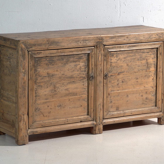 Antikes chinesisches Kiefern-Sideboard – China, circa 1930 – Brass (photo 4 of 40)