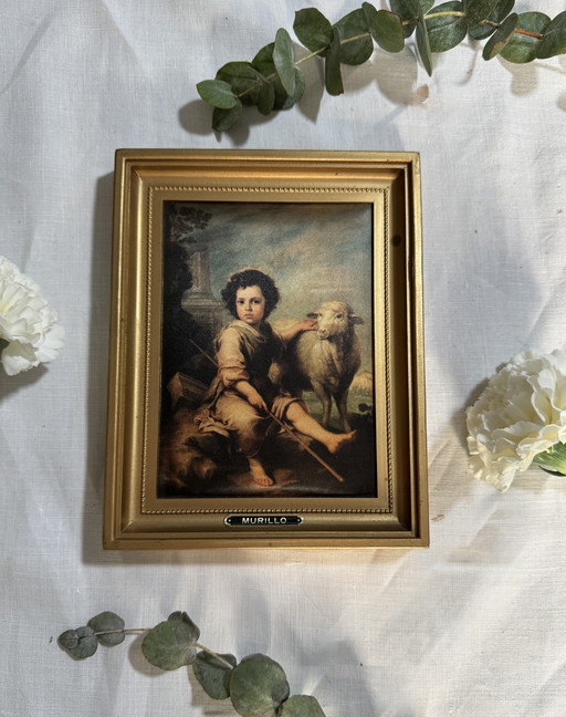 De Goede Herder in een gouden lijst