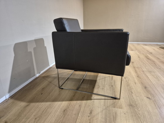 Image 1 of 2x Bert Plantagie Pallas - Armchairs - Brown - Leather - ZGAN