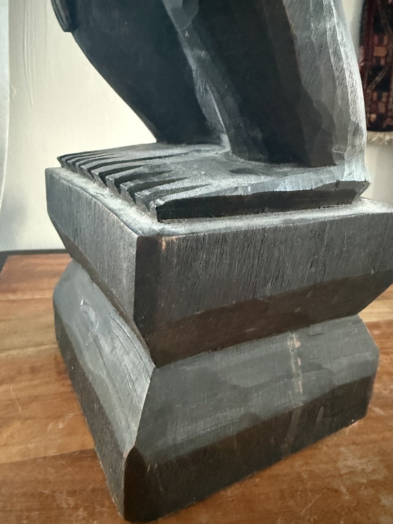 Image 1 of Große afrikanische Holzskulptur – Skulpturenobjekt aus der Mitte des 20. Jahrhunderts