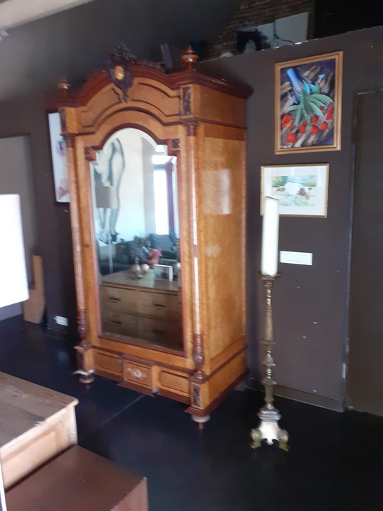 Image 1 of 1x mirror cabinet (root wood)