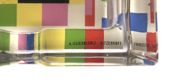 Image 1 of Postmodern design ashtray – Alessandro Guerriero for Ritzenhoff, crystal (1980s–90s)