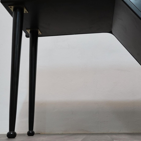 Image 1 of Paolo Pallucco Attr. Panchetta Con Tavolino E Portariviste Postmoderno Anni 80 