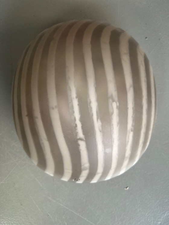 Putzler Lampada da tavolo, Vetro a strisce a forma di fungo, Peill & Putzler, Lampade da tavolo, Bianco (foto 9 di 15)