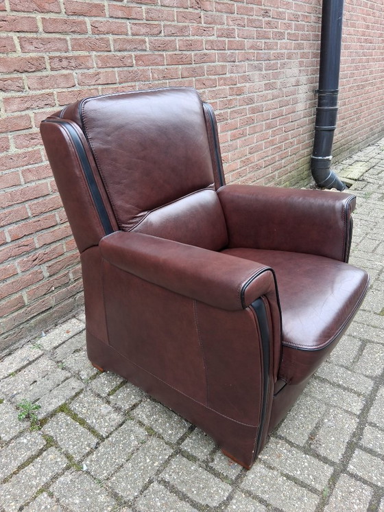 Image 1 of Set di divani Three B 2+1+1 in pelle bovina. In ottime condizioni!