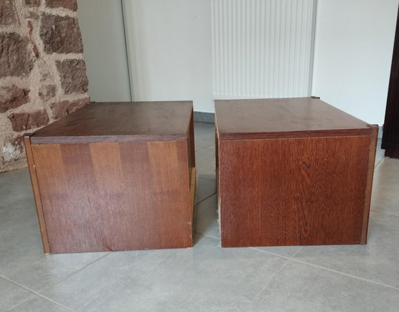 Paar vintage Scandinavische design modules, nachtkastje, ladekast, dressoir, tafel – Ladekasten, Anders (photo 10 of 19)