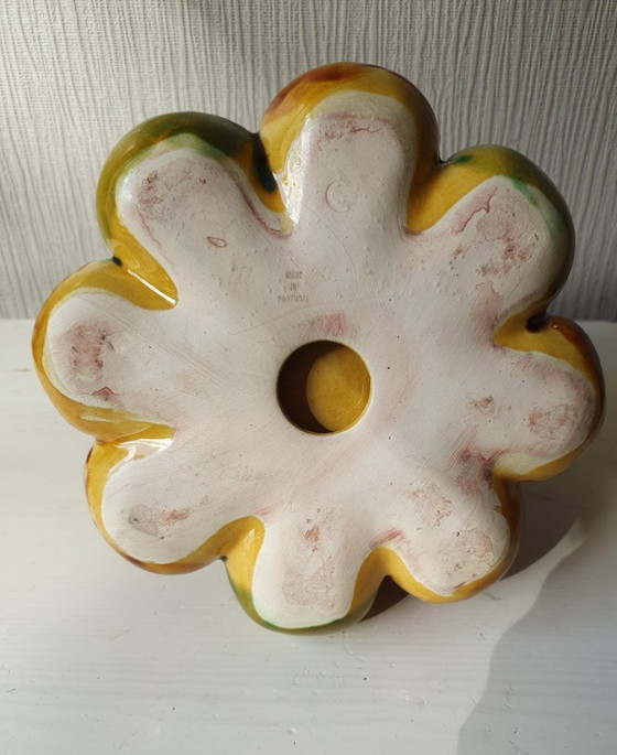 Image 1 of Torre di frutta in ceramica, ceramica portoghese, decorazione vintage