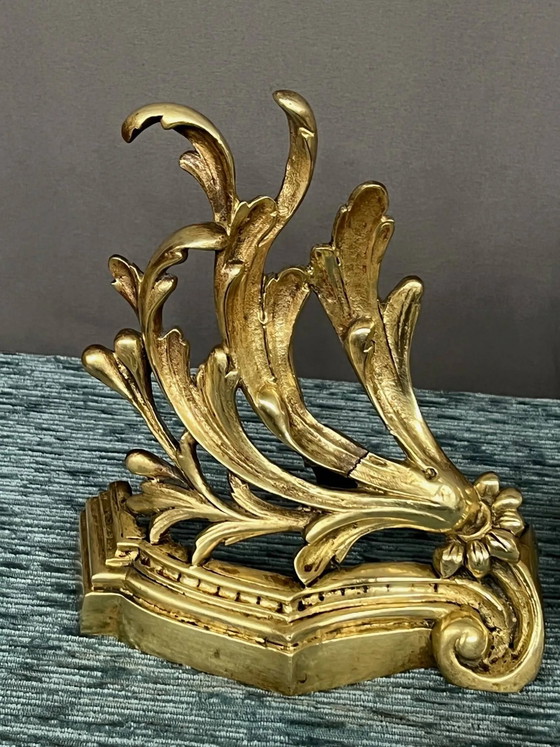 Kaminverzierung. Vergoldete Bronze. – Dekorative Objekte (photo 3 of 5)
