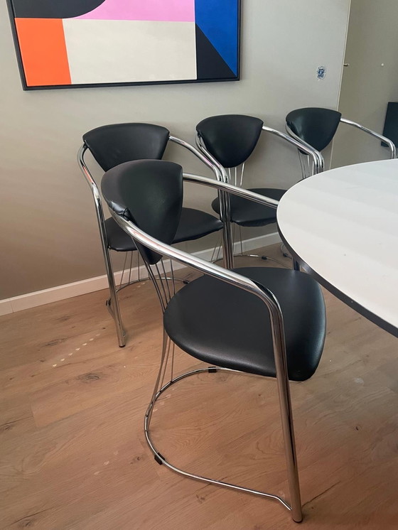 Image 1 of 4x dining chair Bauhaus style by Effezeta