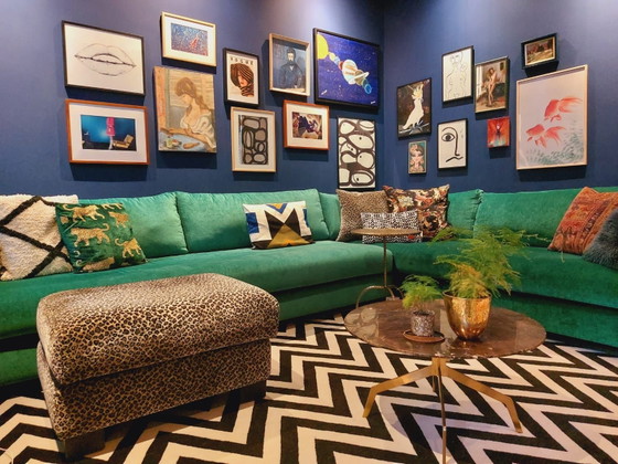 Corner sofa Dutch design, Textile, Green (photo 2 of 5)