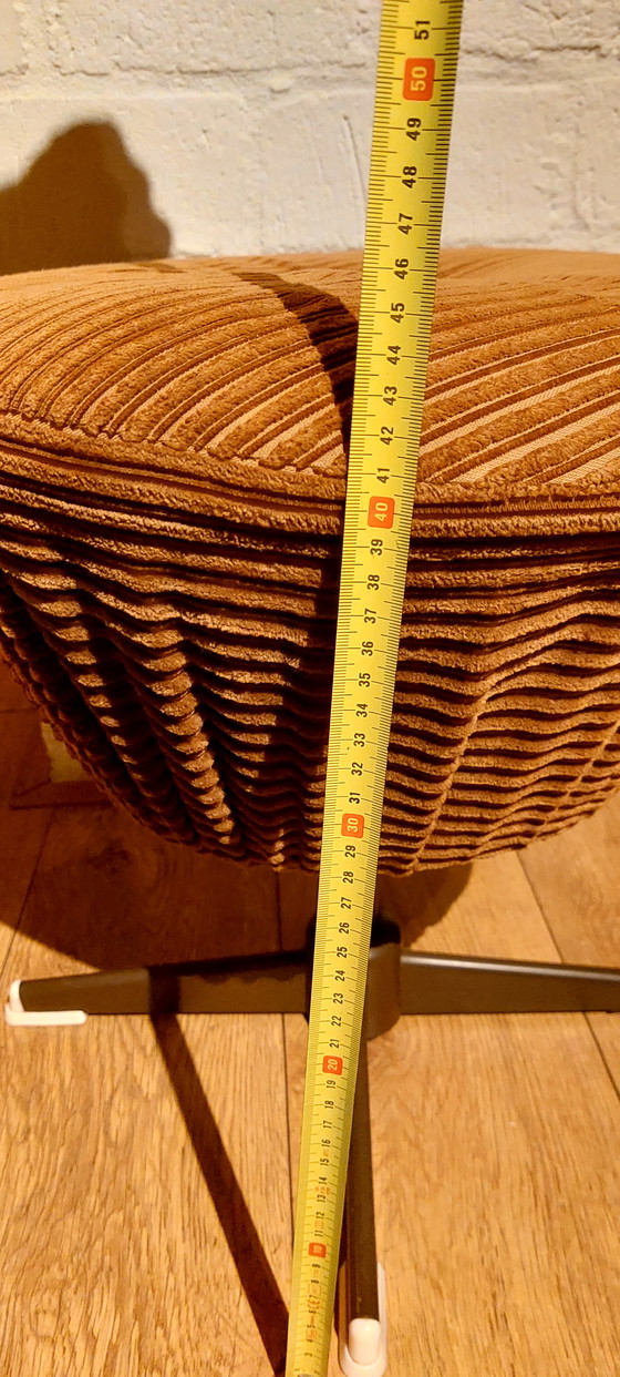 Image 1 of Sgabello vintage in velluto a coste