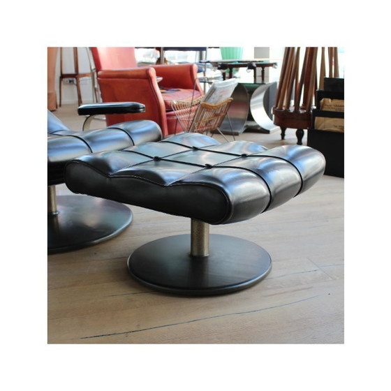 Image 1 of Fauteuil met poef