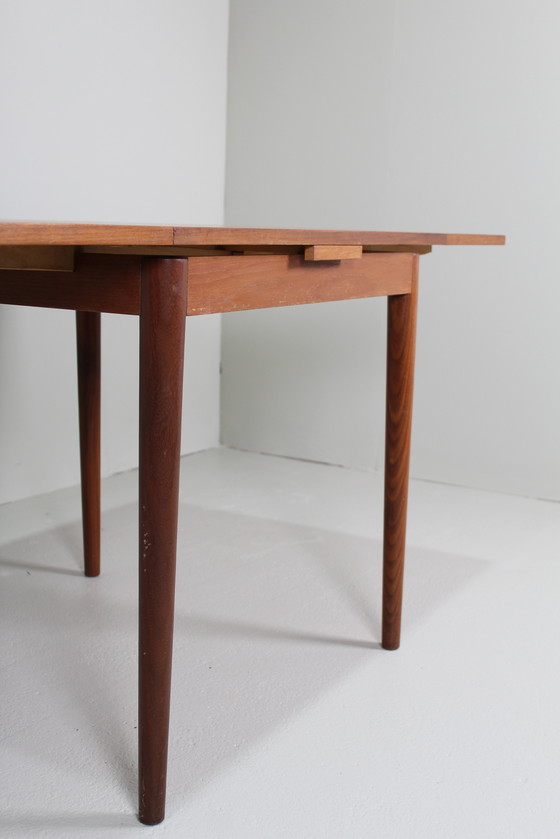 Image 1 of Vintage Square Extendable Dining Table - 1960s, Teak