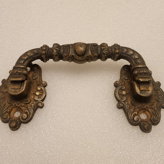 Image 1 of 2 poignées en bronze, Directoire, signé et numéroté 