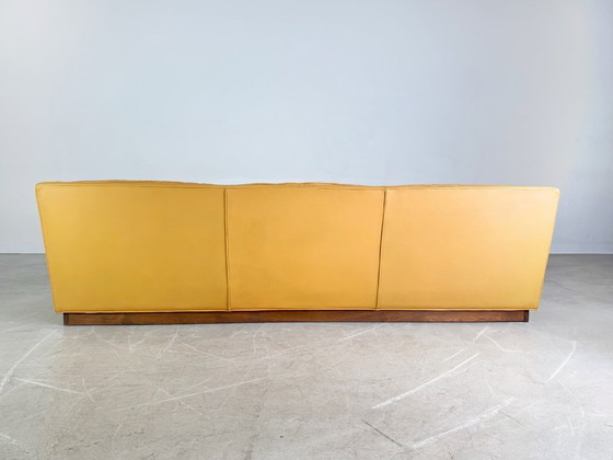 Image 1 of Originele Midcentury driezitsbank Arne Norell Mexico leer