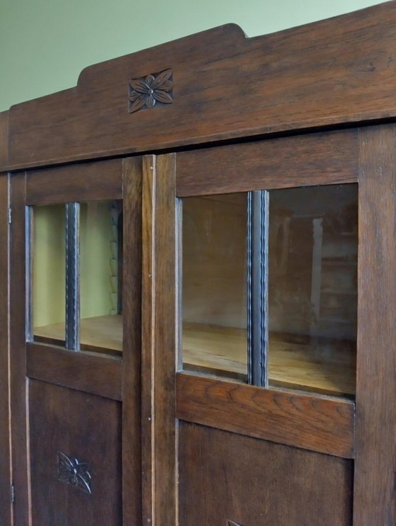 Image 1 of Kleiner Art-Deco-Kleiderschrank, Sideboard, Vitrine