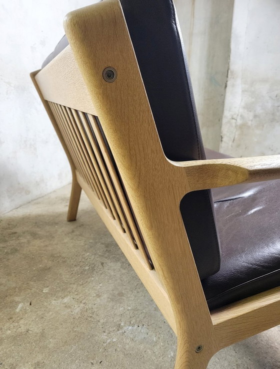 Image 1 of Divano vintage a due posti GE265 di Hans J. Wegner per Getama