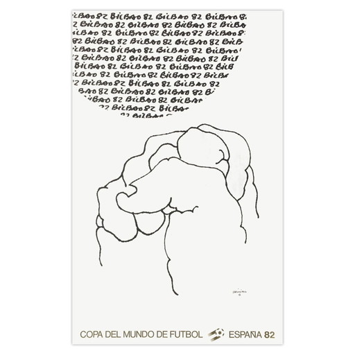 Eduardo CHILLIDA Expo - Copa del Mundo de futbol - Bilbao Affiche 1982