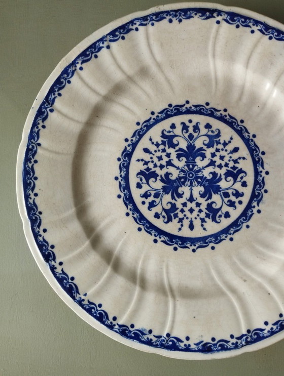 Image 1 of Mounted plate in Gien ironstone earthenware