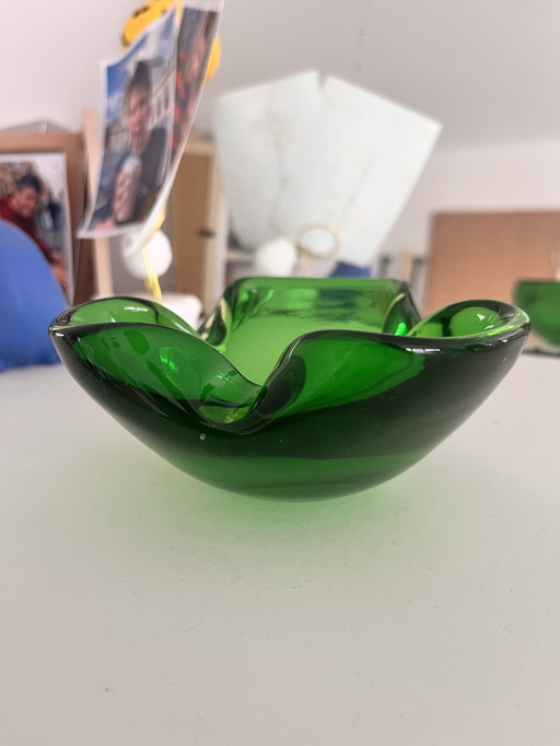 Schale/Aschenbecher aus Glas im Murano-Stil