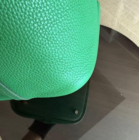 Image 1 of HERMES PICOTIN 22 - BAMBOU VERT VERTIGO CLEMENCE LEER GOUD HARDWARE