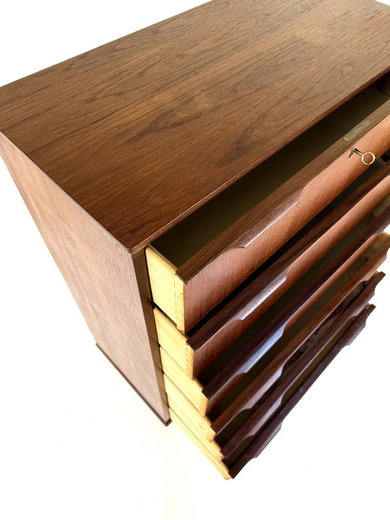 Image 1 of Vintage XXL teak chest of drawers, Ejsing Møbelfabrik '60