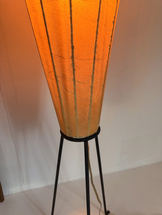 Image 1 of Vintage cocoon floor lamp 'Lugano', H. Klingele, Artimeta '60