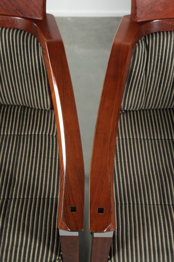 Image 1 of 4 x Fabric Schuitema designer dining chair with armrests from the Decoforma series