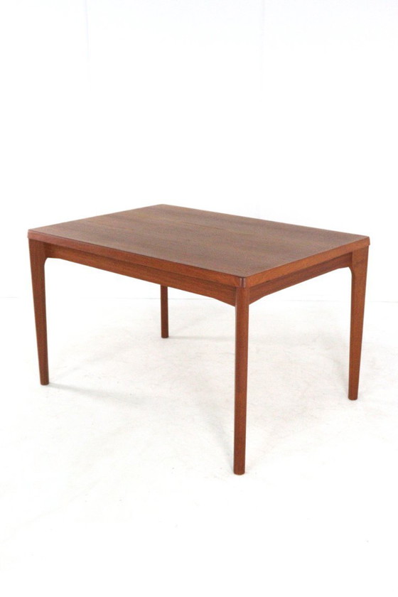 Image 1 of Henning Kjaernulf for Vejle rectangular extendable dining table Danish vintage