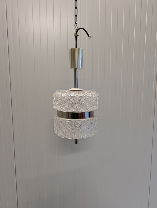 Kristallglas-Pendelleuchte von Austrolux Vienne aus den 1960er Jahren
