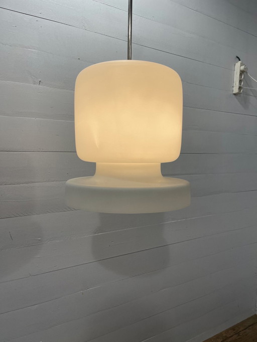 Vintage hanglamp melkglas