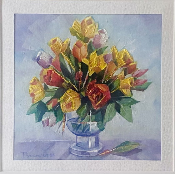 Image 1 of Checkered flowers 2