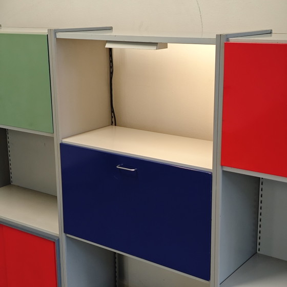 Vintage Gispen 5600 Modulaire Kast A.R. Cordemeyer – Wandkast, Metal (photo 8 of 14)