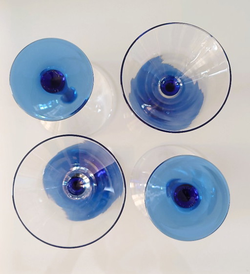 Hellblaue Cocktailgläser Luminarc Frankreich