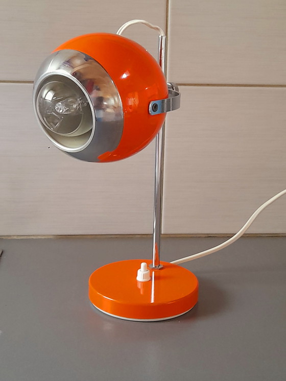 Image 1 of Lampe Eye Ball arancione 1970