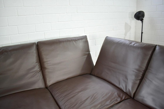 Image 1 of Divano in pelle Koinor Raoul in marrone con braccioli e schienali regolabili