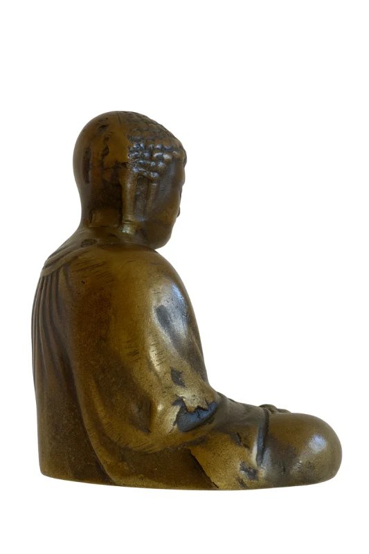 Estatua japonesa de Buda de bronce macizo – Esculturas, Bronze (photo 9 of 11)