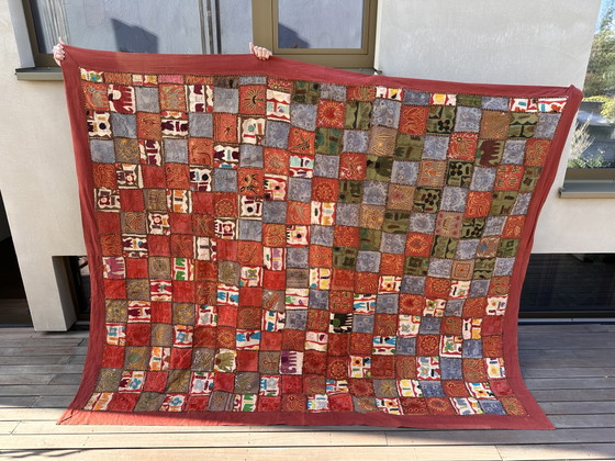 Authentic handmade wall hanging from Turkey – handgemaakt, Wall decoration, Cotton, Textile (photo 2 of 8)